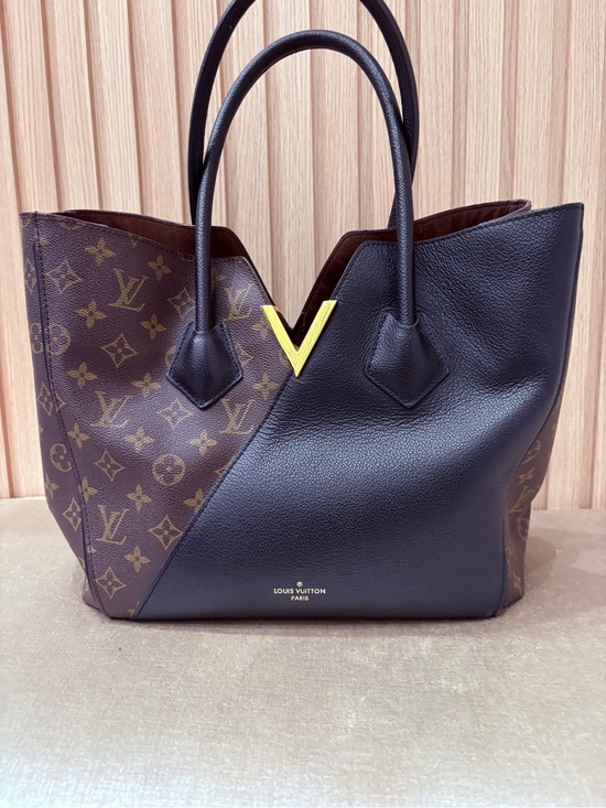 The Unbranded Brand Handbags - Inspired Black & Brown Two-Tone Leather Tote